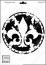 Schablone-Stencil A4 111-1502 Grunge Lilie